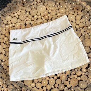 Lacoste White Skirt with Navy Accents